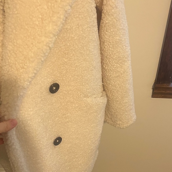 Nine West Cream Teddy Jacket - Picture 2 of 7